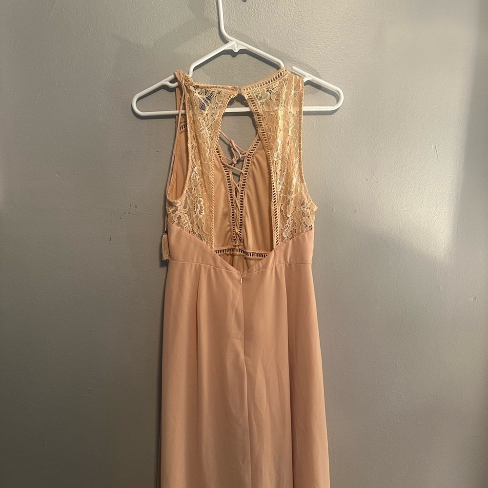 Forever 21 Cream Lace Maxi Dress